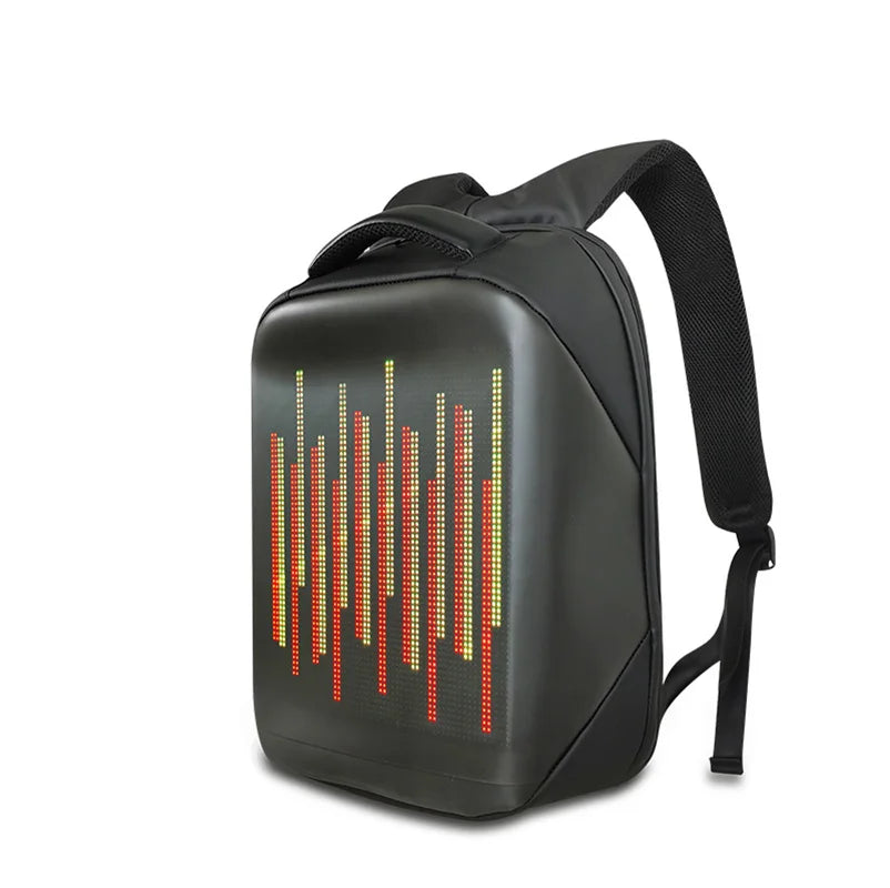 Compression packing bags to save space in travel backpacksFull color LED Backpack APP Control Advertising LED Backpack with Programmable Digital LED Panel Waterproof LED Bag School Bag