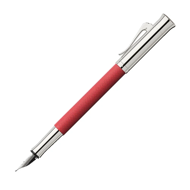Graf Von Faber-Castell Guilloche Fountain Pen Coral Red