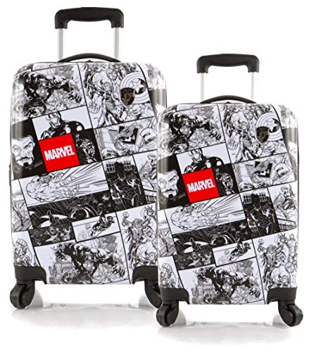 Portable shoe bags to keep footwear separate in suitcasesHeys America Marvel Comics Lightweight 2-PC Expandable Spinner Luggage Set