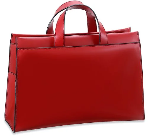 Magnetic luggage labels that can be easily changed or removedJack Georges Milano Wide Gusset Top Zip, Red