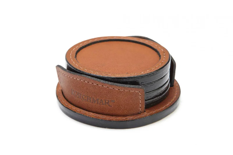 Travel garment hangers that are foldable for easy packingKorchmar Frost Leather Coaster