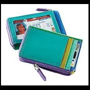 Suitcase wheels replacement kits for smooth rolling after long - term useLeather RFID Zip Card Case