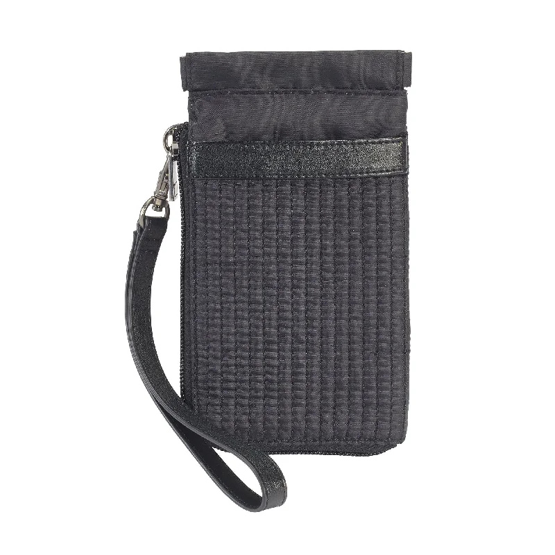 Charging station travel adapters with multiple USB ports for powering devices on the goWEA RFID-Blocking Squeeze Wristlet