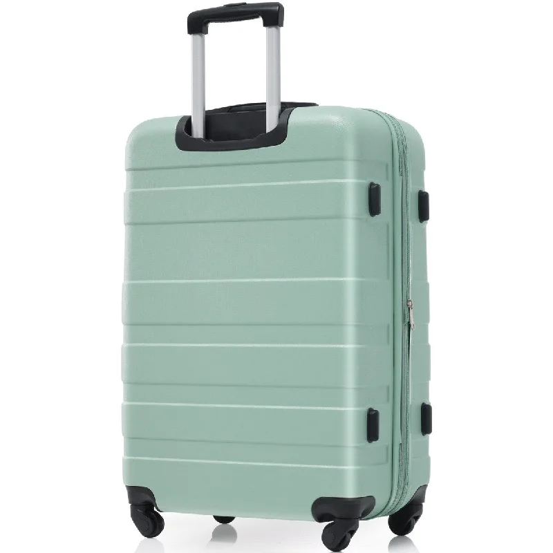 Lightweight Carry On Hardside Luggage Suitcase Sets, Light Green