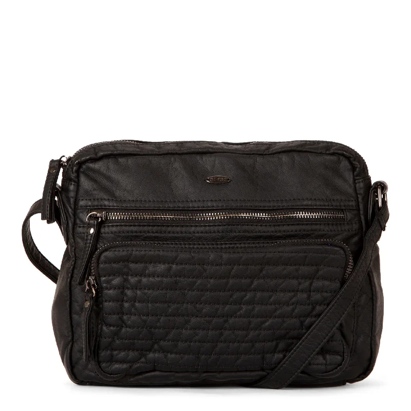 Waterproof luggage covers for protection against rain on outdoor tripsMedium Quilted E/W Crossbody