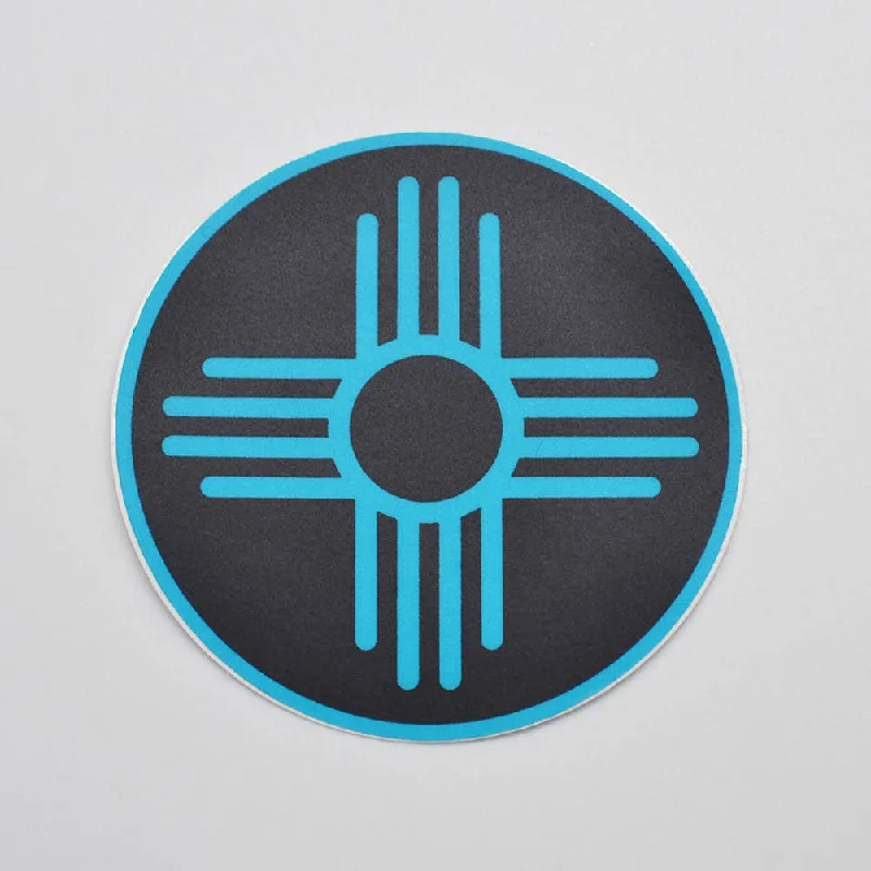 Metal the Brand - Zia Black Circle - Sticker- $3