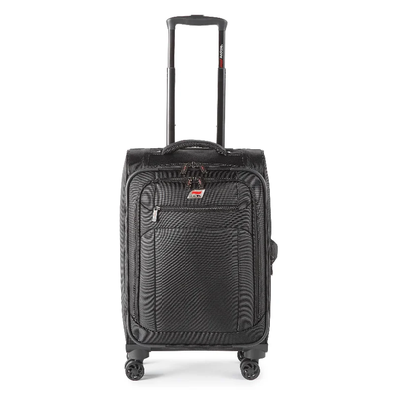 Luggage trolley organizers to hold small items like keys and phonesAndare Milan-3 20" Carry-on Exp. Softside Spinner