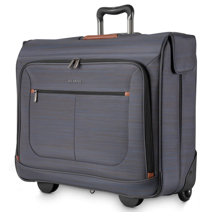 Leather luggage handles for a comfortable and stylish gripMontecito 2.0 Softside Rolling Garment Bag