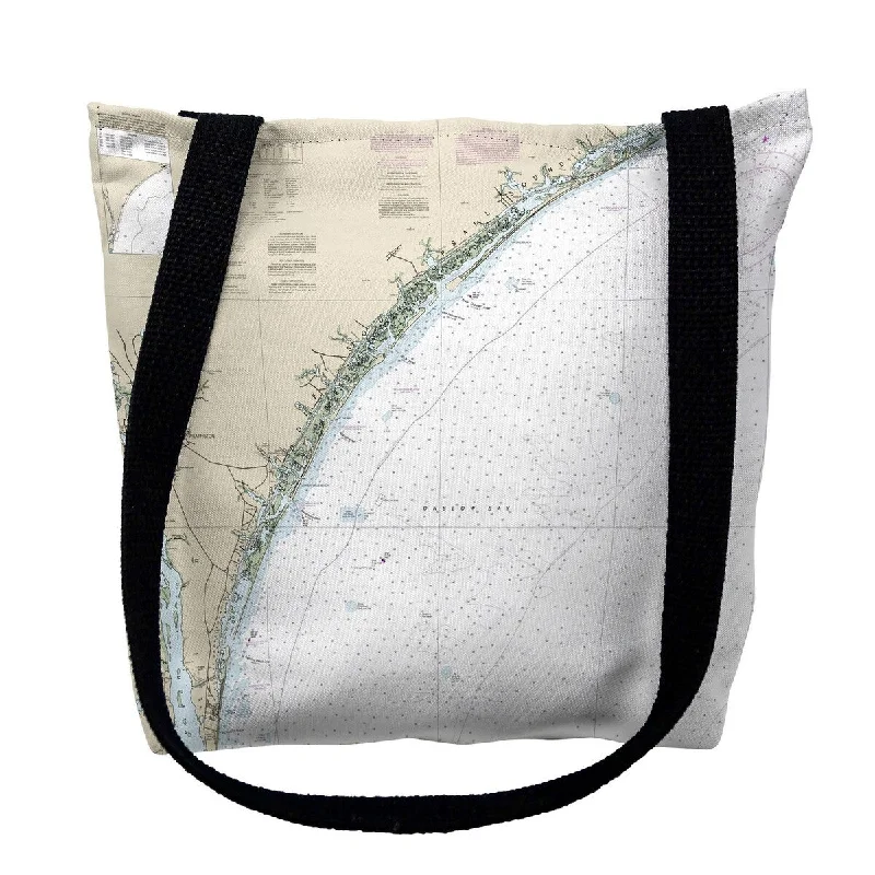 Neck pillows with memory foam for comfortable in - flight or car ridesNew River Inlet to Cape Fear - Topsail, NC Nautical Map Medium Tote Bag 16x16 - 16 inches x 16 inches