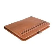 Travel garment hangers that are foldable for easy packingNLDA Zip Letter Pad Portfolio -  Tan