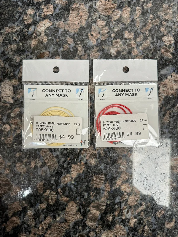 Luggage straps with buckle closures to secure overstuffed bagsOn Sale- O YEAH - 28" Mask Lanyard- $1.00