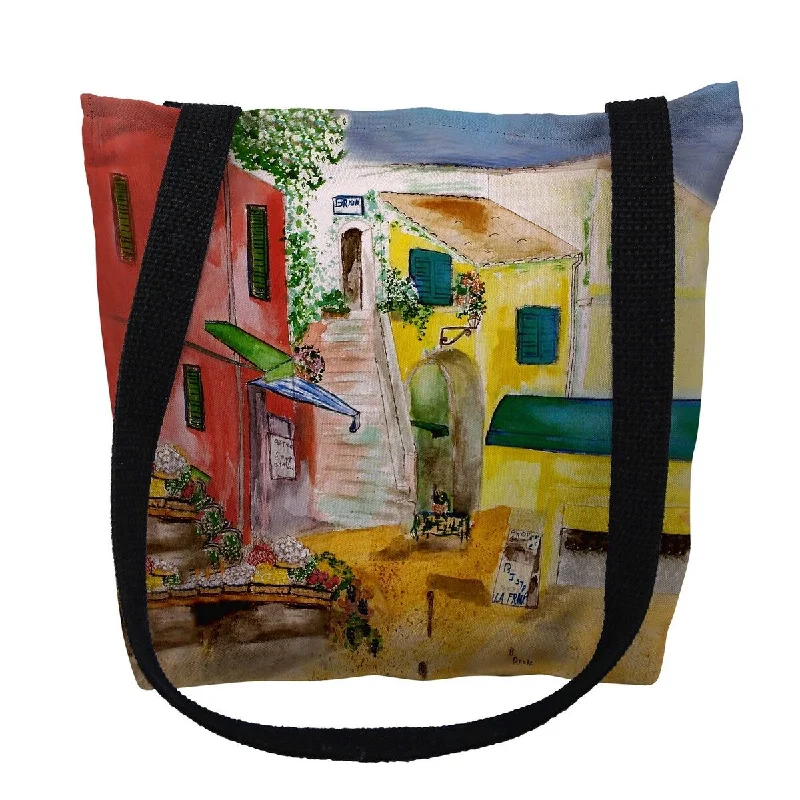 Lightweight luggage tags with personalized names and contact info for easy identificationParis Bistro Small Tote Bag 13x13