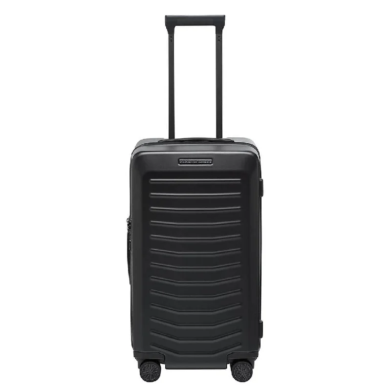 Leather luggage handles for a comfortable and stylish gripPorsche Design Roadster Hardside 26" Spinner Trunk - Matte Black