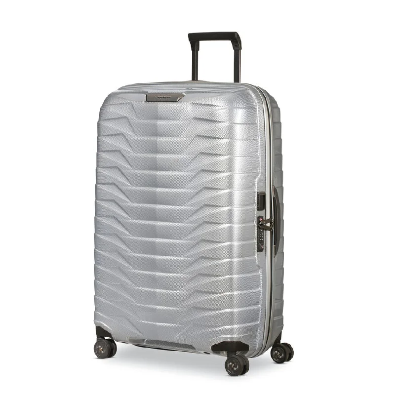 Luggage trolley organizers to hold small items like keys and phonesPROXIS LARGE SPINNER