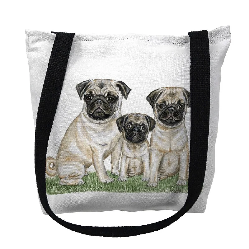 Luggage trolley organizers to hold small items like keys and phonesPugs Small Tote Bag 13x13
