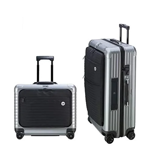 Expandable packing cubes sets in various sizes for organized suitcase packingRIMOWA Lufthansa Bolero Multiwheel with RIMOWA Electronic Tag Set III, Silver (85L,30L)