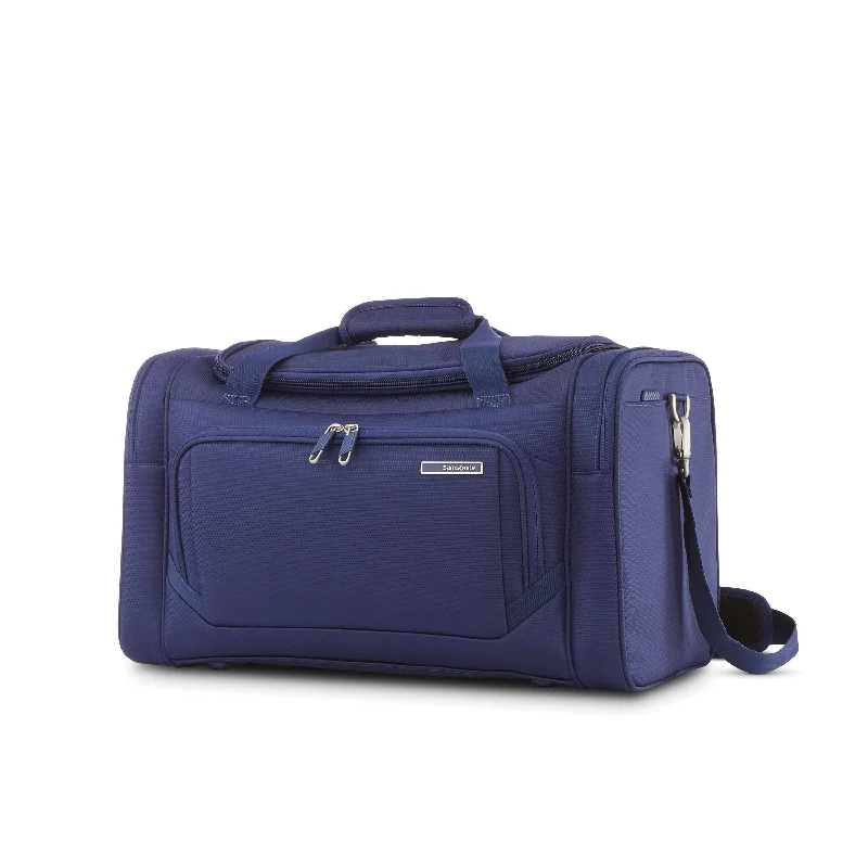 Earplugs and eye masks set for a good sleep during long - haul flightsSamsonite Ascentra Duffle