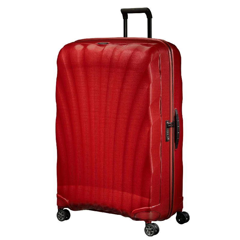Portable shoe bags to keep footwear separate in suitcasesSamsonite Black Label C-Lite Extra Large Spinner Chili Red