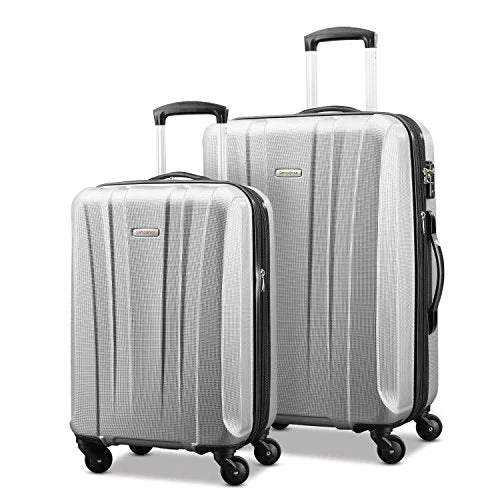 Suitcase wheels replacement kits for smooth rolling after long - term useSamsonite Pulse Dlx Lightweight 2 Piece Hardside Set (20"/24"), Silver, Exclusive to Amazon