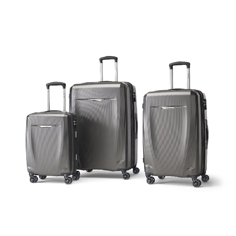 Luggage straps with buckle closures to secure overstuffed bagsSamsonite Pursuit DLX Plus Spinner 3 Piece Set Luggage