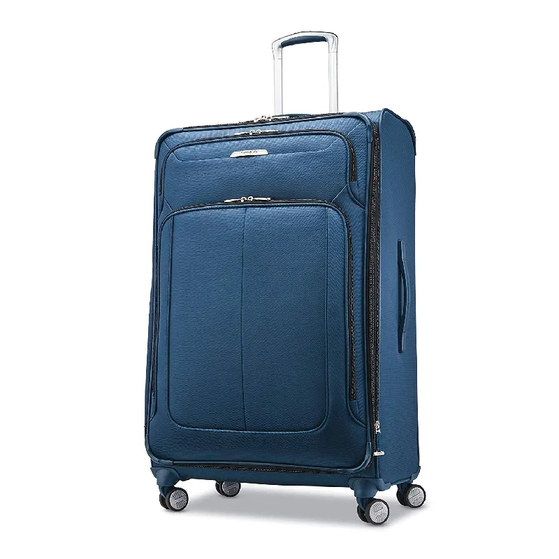 Waterproof luggage covers for protection against rain on outdoor tripsSamsonite Solyte DLX 29" Expandable Spinner Mediterranean Blue