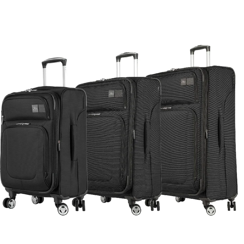 Lightweight luggage tags with personalized names and contact info for easy identificationSigma 6.0 3 Piece Set (20"/24"/28") Spinner Luggage Sets