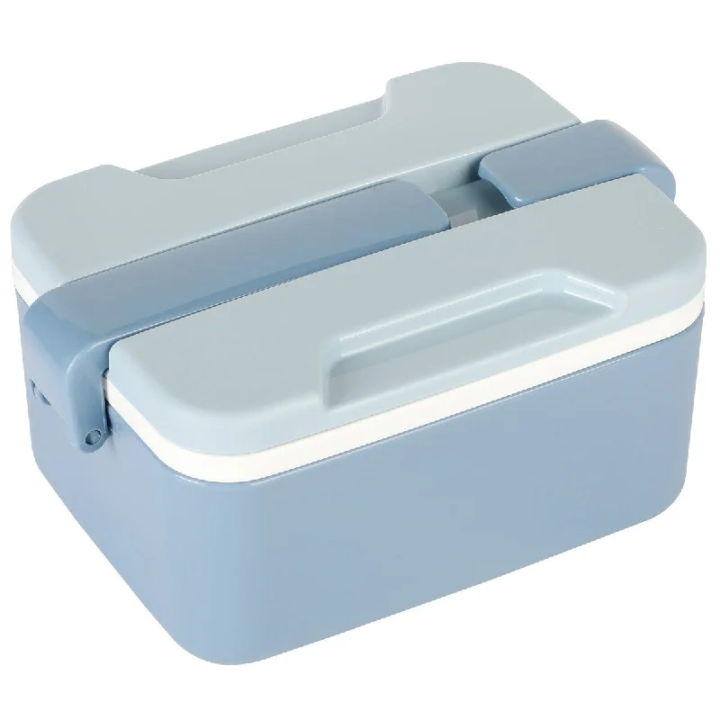 Spice by Tia Mowry Spicy Thyme Two Layer Lunch Box with Spork in Blue