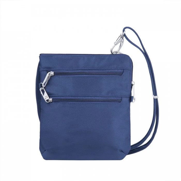 Earplugs and eye masks set for a good sleep during long - haul flightsTravelon Anti-Theft Classic Slim Double Zip Crossbody