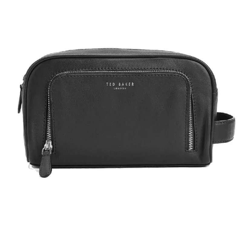 Suitcase wheels replacement kits for smooth rolling after long - term useFriendz Zip Pocket Leather Wash Bag