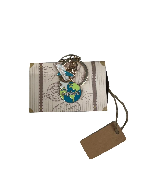 Leather luggage handles for a comfortable and stylish gripTravel Themed Keychains - $4.99