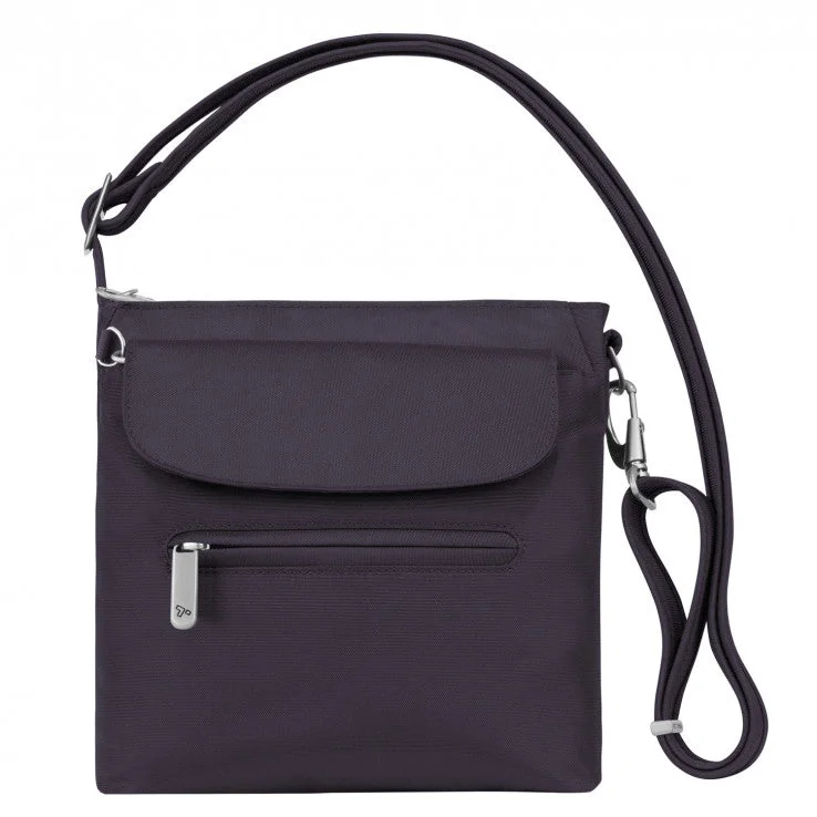 Leather luggage handles for a comfortable and stylish gripTravelon Anti-Theft Classic Mini Shoulder Bag
