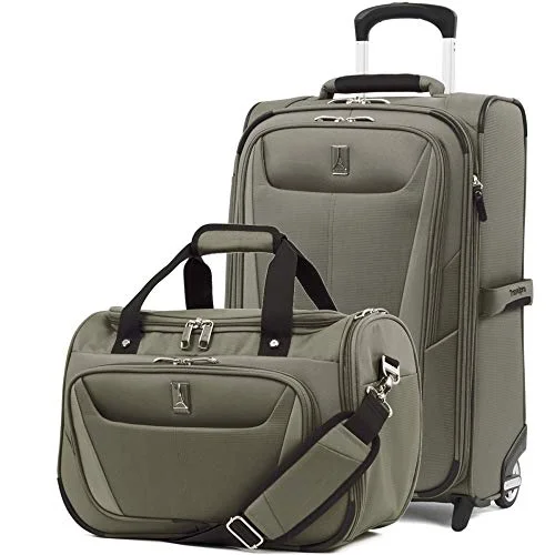 Expandable packing cubes sets in various sizes for organized suitcase packingTravelpro Luggage Maxlite 5 | 2-Piece Set | Soft Tote and 22-Inch Rollaboard (Slate Green)