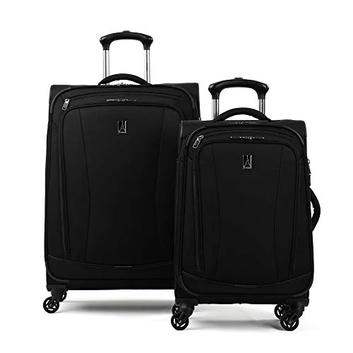 Anti - theft RFID blocking travel wallet for safe money and card storageTravelpro TourGo Carry on and Checked Medium Spinner Luggage Set, Black