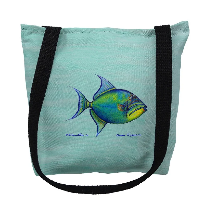 Suitcase wheels replacement kits for smooth rolling after long - term useTrigger Fish on Aqua Small Tote Bag 13x13