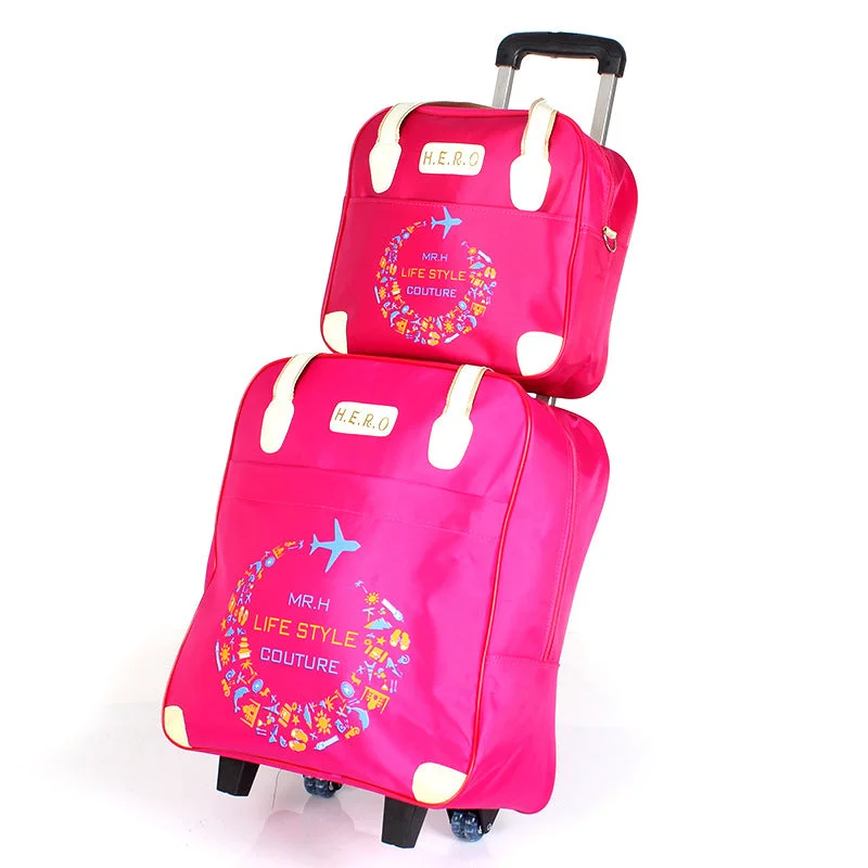 Rose red flight suit one-way wheel