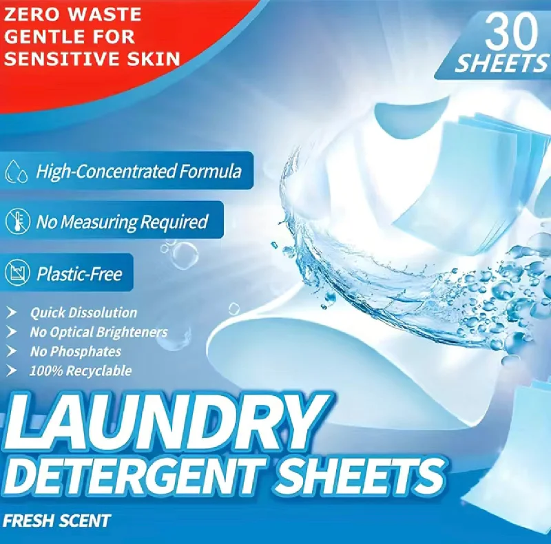 Travel Laundry Detergent Sheets - 30 Sheets- $9.99