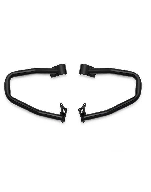 Leather luggage handles for a comfortable and stylish gripViking Cherokee Indian Scout Rogue Crash Bar/Engine Guard Gloss Black