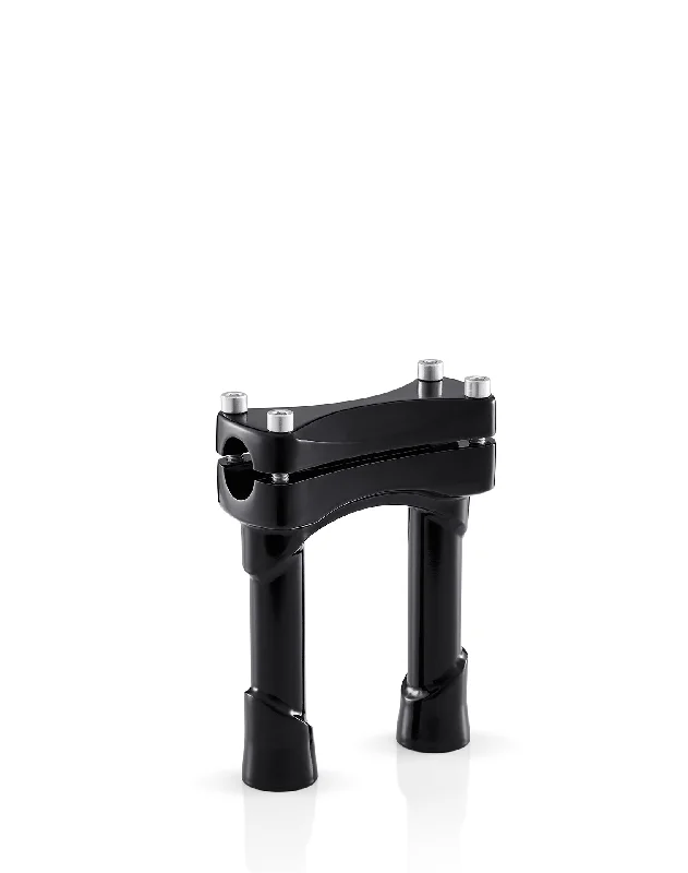 Charging station travel adapters with multiple USB ports for powering devices on the goViking Warlock 6" Handlebar Risers for Harley Dyna Fat Bob FXDF/SE Gloss Black
