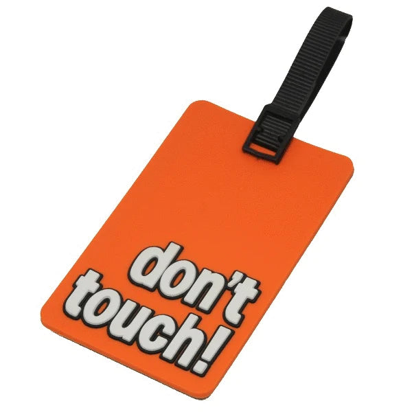Travel backpack rain covers made of durable nylon materialVoltage Valet Don't touch Luggage Tag TLT-312-DT