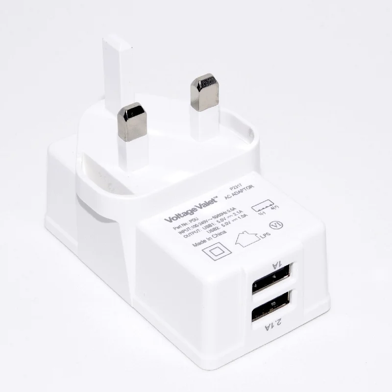 Lightweight luggage tags with personalized names and contact info for easy identificationVoltage Valet PDU Adaptor Plug With 2 Port USB | Great Britian/Hong Kong