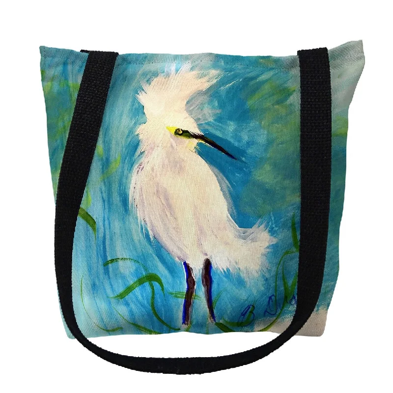 Wacky Egret Small Tote Bag 13x13