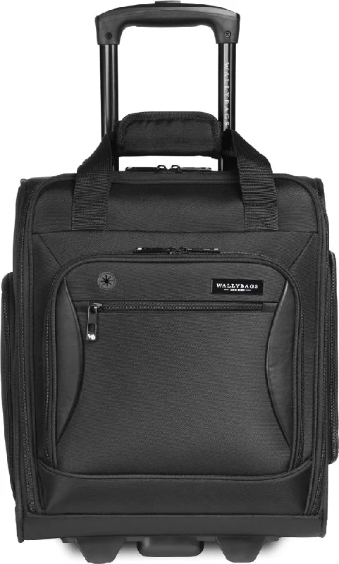 Portable shoe bags to keep footwear separate in suitcasesWallyBags Solutions 16 Underseat Bag with Padded Electronics Pockets