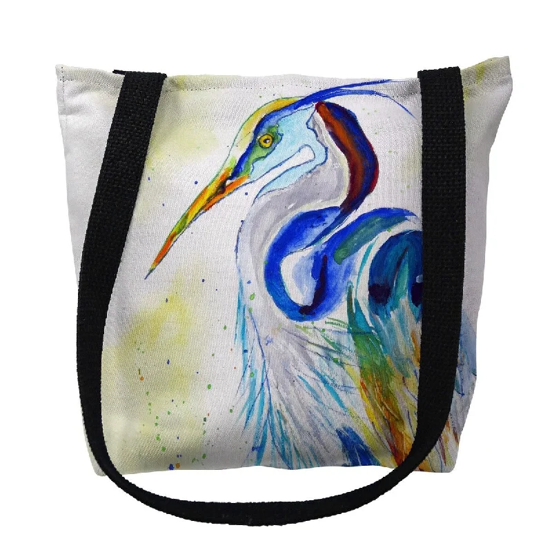 TSA-approved combination locks for luggage security during international travelWatercolor Heron Small Tote Bag 13x13