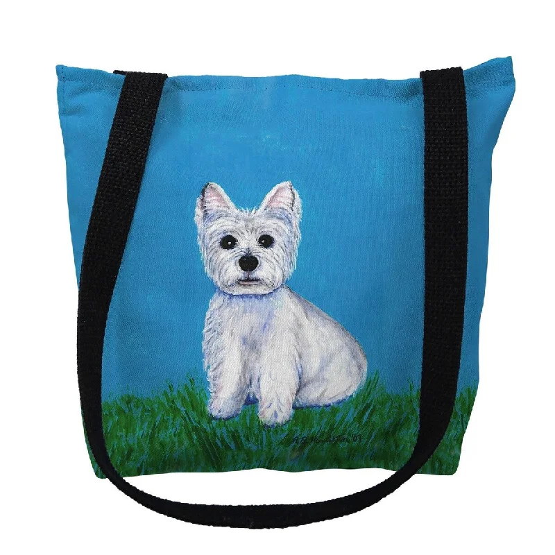 Expandable packing cubes sets in various sizes for organized suitcase packingWestie Small Tote Bag 13x13