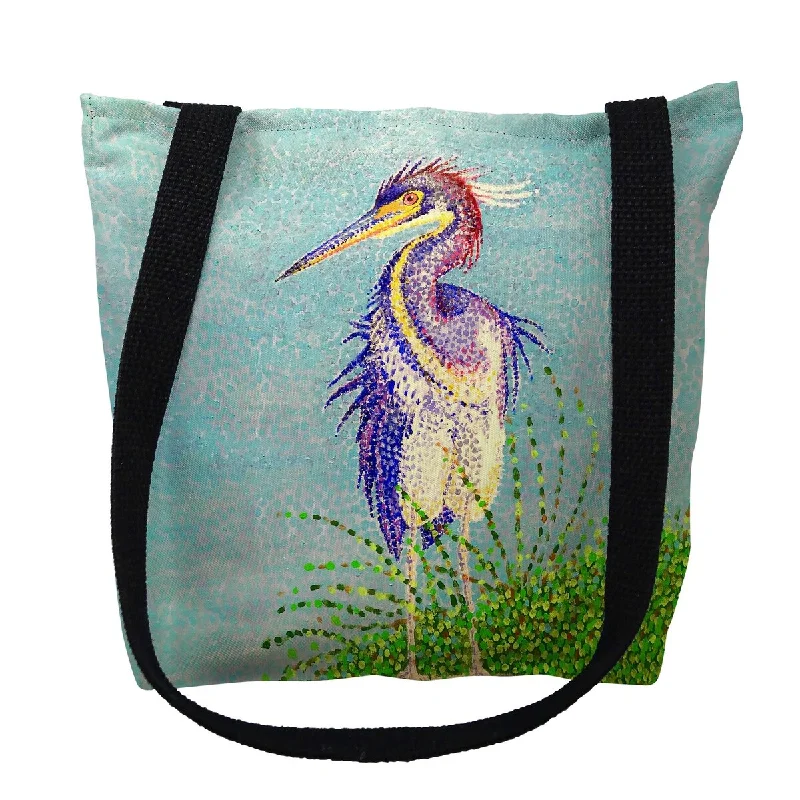 Windy Louisiana Heron Small Tote Bag 13x13