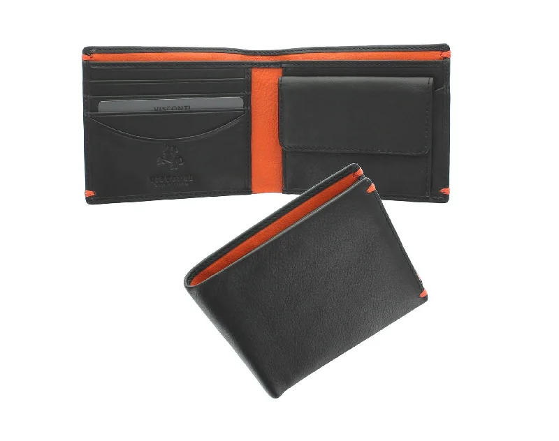 Personalized engraved money clips for menVisconti Alpine Collection MONTREUX Leather Wallet RFID blocking AP62