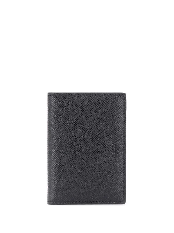 Money clips for women with sleek designsBally Bards Men's 6218336 Black Leather Cardholder