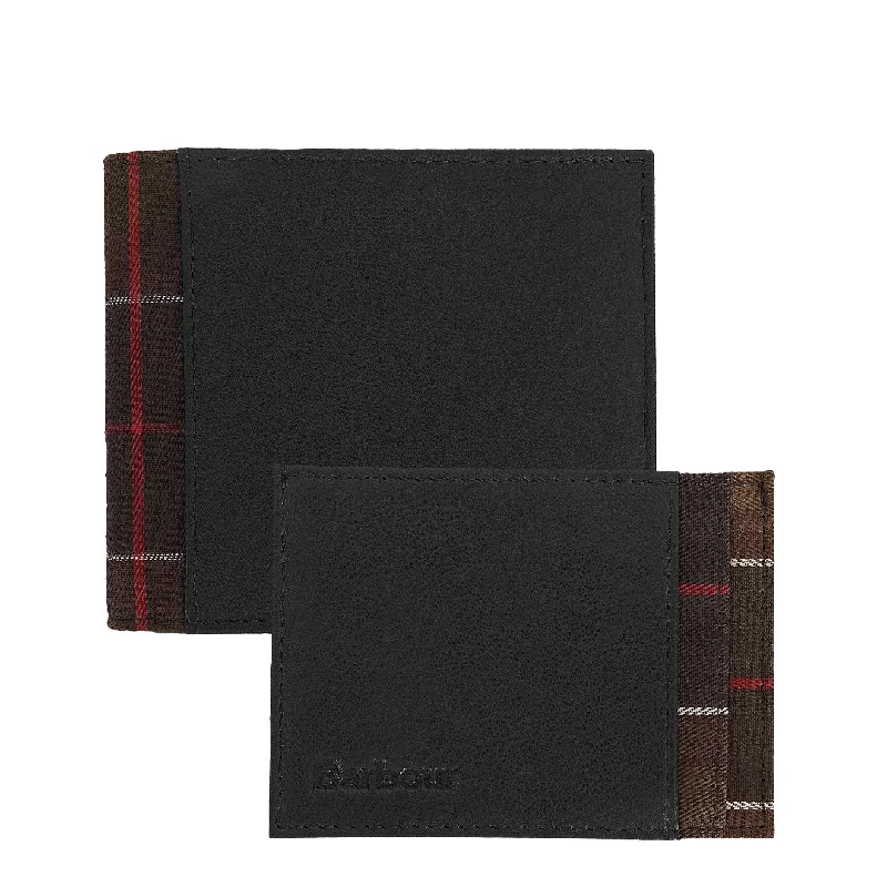 Elegant money clips for weddingsBarbour Wallet & Card Holder Gift Set Classic Black / Classic Tartan