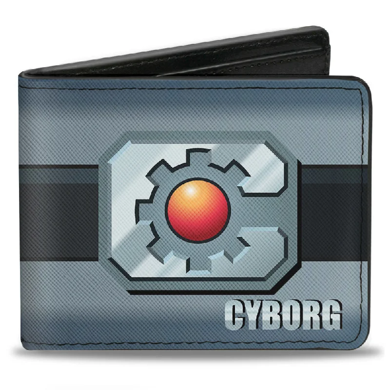 Money clips with built-in bottle openersBi-Fold Wallet - CYBORG Icon Stripe Grays Black Red Money clips with built-in bottle openersBi-Fold Wallet - CYBORG Icon Stripe Grays Black Red
