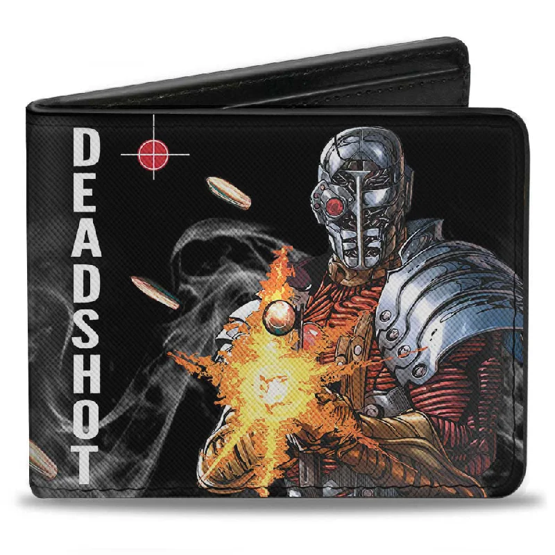 Money clips with RFID protectionBi-Fold Wallet - DEADSHOT JLA Issue #7 1 Point and Shoot Cover Pose Targets Bullets